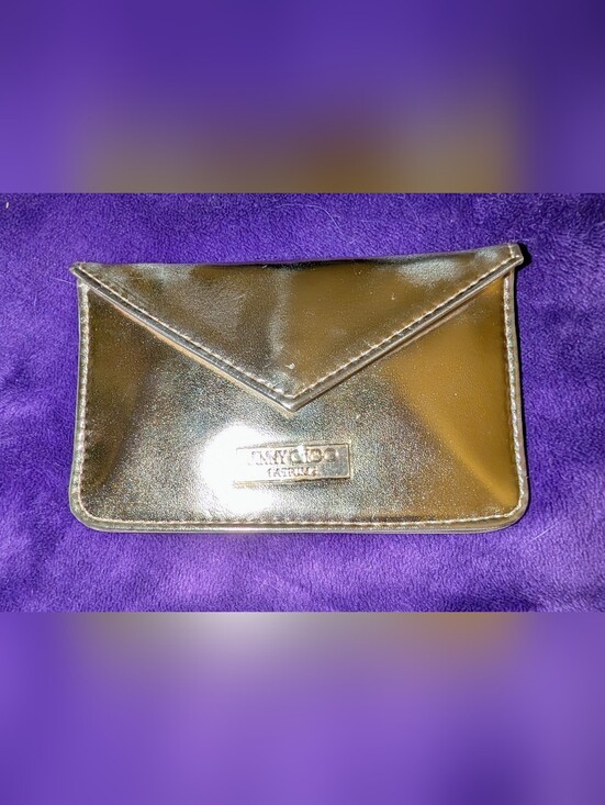 Jimmy Choo Handbags - Authentic Jimmy Choo Parfum Metallic Gold Mini Envelope Card Holder Pouch Wallet